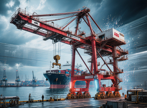 ABB modernizacija 70 % sutrumpina Sueco kanalo kritinio „Enkaz II“ krano prastovas
